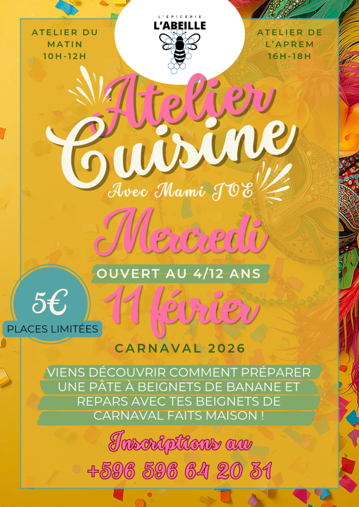 Affiche Atelier Cuisine CARNAVAL ABEILLE 20260204 104055 0000